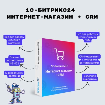Программа для ЭВМ "1С-Битрикс24". Лицензия Интернет-магазин + CRM (12 мес.) - купить в Пушкино